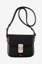 APC A. P. C. bőr táska A. P. C. Sac Grace Mini PXBMW-F61515 BLACK - fekete Univerzális méret