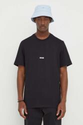 MSGM pamut póló - fekete M - answear - 30 990 Ft