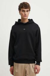 APC A. P. C. pamut melegítőfelső hoodie boxy micro logo GOTS - fekete S