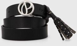 Pepe Jeans bőr öv ATHENAS BELT - fekete M