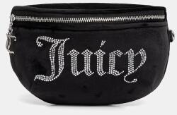 Juicy Couture keresztpántos táska női velúr KIMBERLY - fekete Univerzális méret