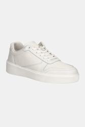 Calvin Klein bőr sportcipő LOW TOP LACE UP BSKT LTH - fehér Férfi 40