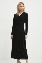 Never Fully Dressed ruha Willow Wrap Dress - fekete XS