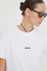 MSGM pamut póló - fehér L - answear - 22 990 Ft