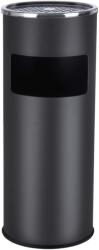 SongmicsHome Scrumieră cu coș de gunoi SMOKE, 60, 5x24, 5 cm, negru Scrumiera