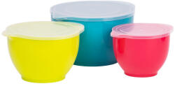 MagicHome műanyag tálak zárható fedéllel, 1200/2000/3400 ml, 3 db (801523)