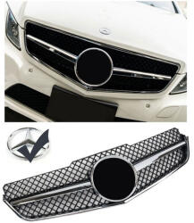  Mercedes Benz W207 C207 A207 E coupe cabrio 2009-2013 króm - lakk fekete hűtőrács AMG stílusban