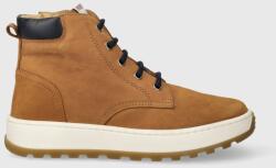 Pom D'api gyerek félcipő velúrból FLOW BOOTS - barna 32