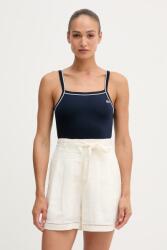 Lacoste top női pamuttal - sötétkék 40