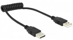 Delock USB A/A Switch/Összekötõ kábel tekercselt 0.2-0.6m Delock 83239