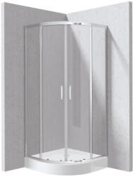 Deante Funkia Evo íves zuhanykabin 80x195 cm átlátszó üveggel és akril zuhanytálcával, króm profilszín KYPZ0088P (KYPZ0088P)