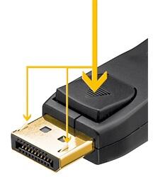 Goobay kábel DisplayPort 2.0/2.1 kábel 54 Gbit/s (8K/60 Hz) 1m (74755)