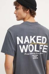 Naked Wolfe pamut póló - szürke S
