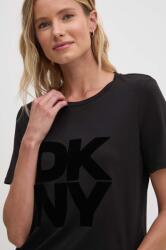 DKNY pamut póló - fekete XS - answear - 16 090 Ft