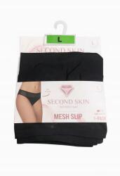 Női bugyi Second Skin Mesh Slip, L, fekete
