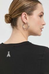 Patrizia Pepe t-shirt női viszkózzal - fekete 36