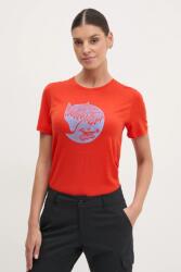 Fjallraven t-shirt női gyapjú hozzáadásával Abisko - narancssárga XS - answear - 22 990 Ft