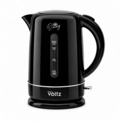 Voltz Oliver Voltz Daisy, OV51230W, 2200 W, 1, 7 liter, Acél fűtőszál, Műanyag, Fekete, Elektromos vízforraló (5OV51230WB) - electroaruhaz
