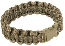 Mil-Tec Paracord karkötő csattal - Coyote - S (2255751)
