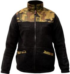Maxtex Junior gyerek polár pulóver - Fekete/wz. 93 Pantera PL Woodland - Magasság 122-128 cm (2814199)