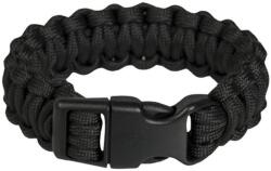 Mil-Tec Paracord karkötő csattal 22 mm - Black - M (2255758)