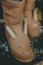 Donsje gyerek télicipő bőrből Wadudu Classic Boots Bunny - bézs 30