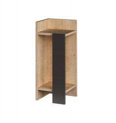Timeless Tools Éjjeliszekrény balos 60x25x27cm antracit-tölgy (5999127710259)