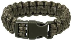 Mil-Tec Paracord karkötő csattal 22 mm - Olive - M (2255755)