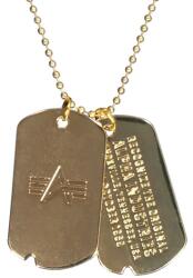 Alpha Industries Dog Tag Necklace dögcédula - Gold (2862315)