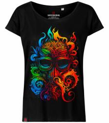 Voyovnik Colorblast Octopus T-shirt női póló - Black - XS (2786058)