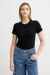 American Vintage pamut póló - fekete M