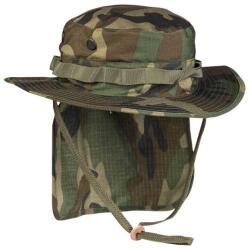Mil-Tec British R/S Boonie with Neck Flap kalap - Woodland - XL (1178458)