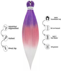 Hair Power Afro szintetikus 100% kanekalon haj, 60 cm, 80 g, ombre 17