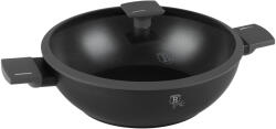 Berlinger Haus Tigaie WOK cu suprafață din titan și capac 30cm, ANTRACIT 54346 (BH/8125)