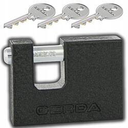 Gerda Öntöttvas Lakat Gerda 70MM Fekete 6-OS Szintű Védelem (ZELTRZ3)