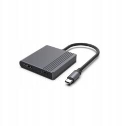 Gembird Usb-c Adapter Hdmi Dp 4K 60HZ, Fekete (A-CM-HDMIFDPF-01)