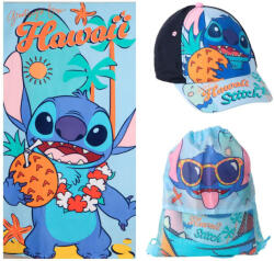  Disney Lilo és Stitch, A csillagkutya Hawaii törölköző, tornazsák, baseball sapka szett (CEP2200010830) - eking