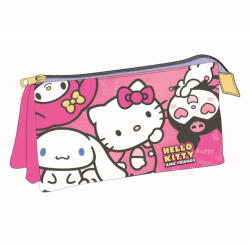  Hello Kitty Kawaii Cuties 3 rekeszes tolltartó 23 cm (CEP2700002288) - kreativjatek