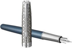 Parker Royal Sonnet Premium Töltőttol Metal Blue Króm klipsz 18 Karátos arany M-es hegy (7040328000)