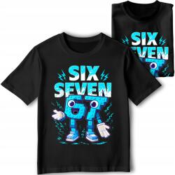 StukanDesign Gyerek Póló Fekete 67 Mem Six Seven Steal A Brainrot [M] 140 cm