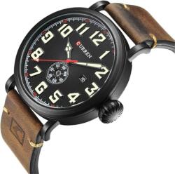 Curren 8283 - Ceas Bărbătesc Design Militar - Carcasă Aliaj - Curea Piele (8283) Ceas