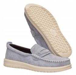 Hey Dude HeyDude Wally Nxt Loafer 43773-1XB szürke bőr papucs félcipő M13 46 (43773-1XB)