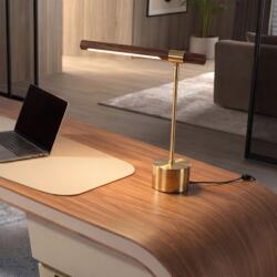 AC Atelier Lampa de birou LED din otel cu efect de nuc Gold steel (AC 8122)