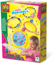 SES Creative Set creativ pentru copii - Bratari cu margele si diamante (14682)