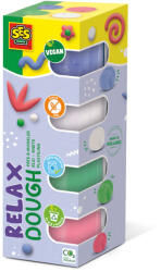 SES Creative Plastilina colorata vegana pentru copii SES Relax 4 x 90 gr (00514) - delphionline