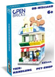 Open Brick Source Set de constructie copii - Magazin de animale (222 piese) (OB-WS0346D)