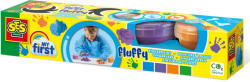 SES Creative My first - Set acuarele pufoase pentru degete 4 x 120 ml (14441)