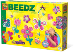 SES Creative Set creativ copii Beedz - Margele de calcat Flori si Inimi parfumate (06219)