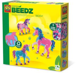 SES Creative Set creativ Green Beedz - Margele de calcat Unicorn (06406)