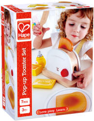 Hape Jucarie din lemn - Toaster si accesorii mic dejun (E3148A) - delphionline Bucatarie copii